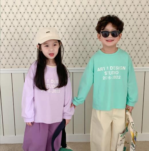 2023春新品★子供服　トップス　長袖　80-140cm★4色
