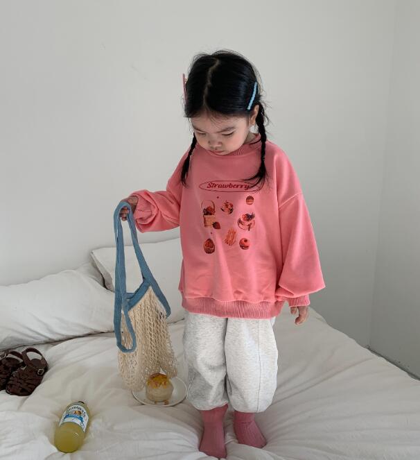 2023★春新作★韓国風子供服★トップス★スウェット★2色90-130CM