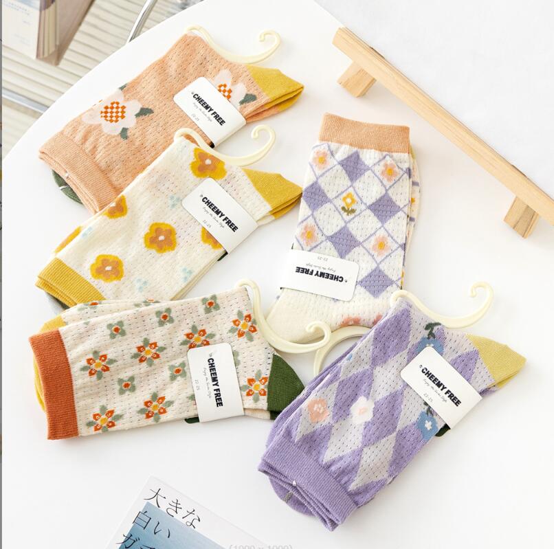 2023新作・韓国風ソックス・可愛い・運動・靴下・ストッキング・多色