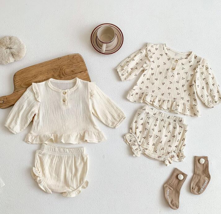 子供服★トップス+パンツ★セットアップ★韓国風子供服★ベビー★可愛い★2色★66-100CM