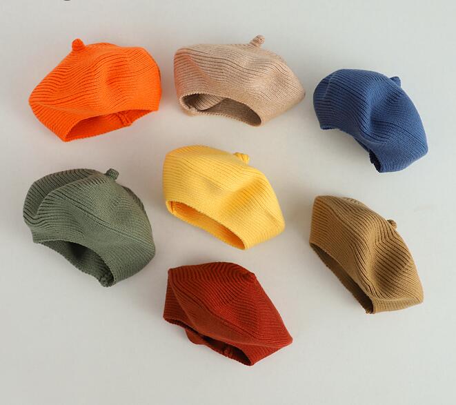 2023新品★子供用★帽子　ニットベレー帽★9色選べ