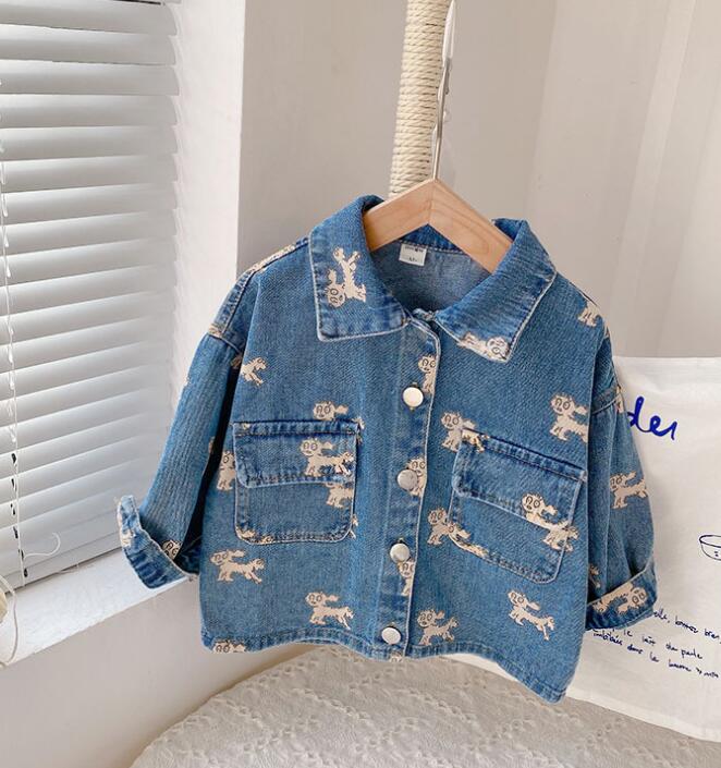 2023★春夏新作★韓国風子供服★デニムコート★アウター★80-130CM