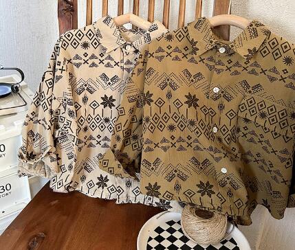 春新作★キッズ用アパレル★ブラウス★長袖★90-140