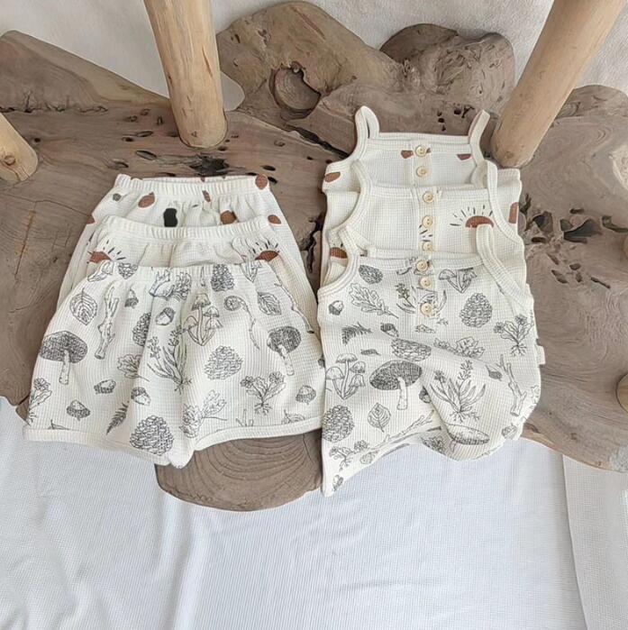 2023★春夏新作★韓国風ベビー服★トップス+ズボン2セット★3色73-100CM