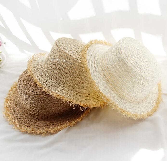 子供用★帽子★ベビー★日焼け防止★麦わら帽子★キッズ女の子★親子★砂浜★3色