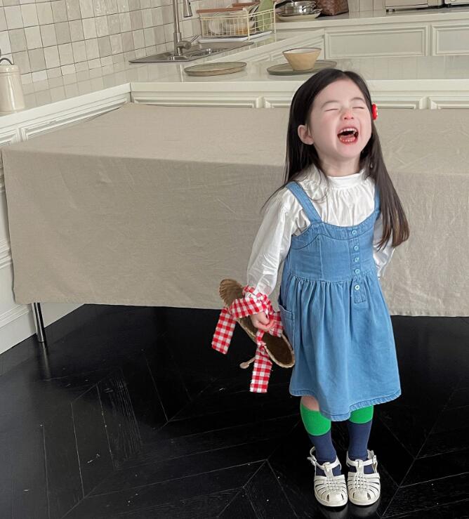 2023新品★子供服　サロペットワンピース★90-140cm★