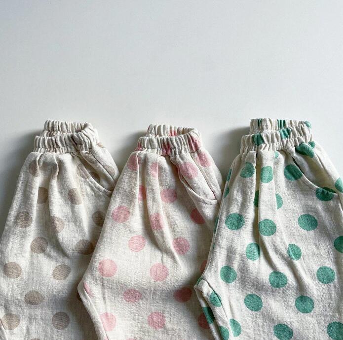 子供服★ズボン★ボトムス★韓国風子供服★キッズ★男女兼用★水玉★3色★80-120CM