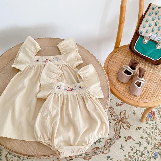 2023夏新品★子供服　ロンパース66-90cm/ワンピース73-100cm