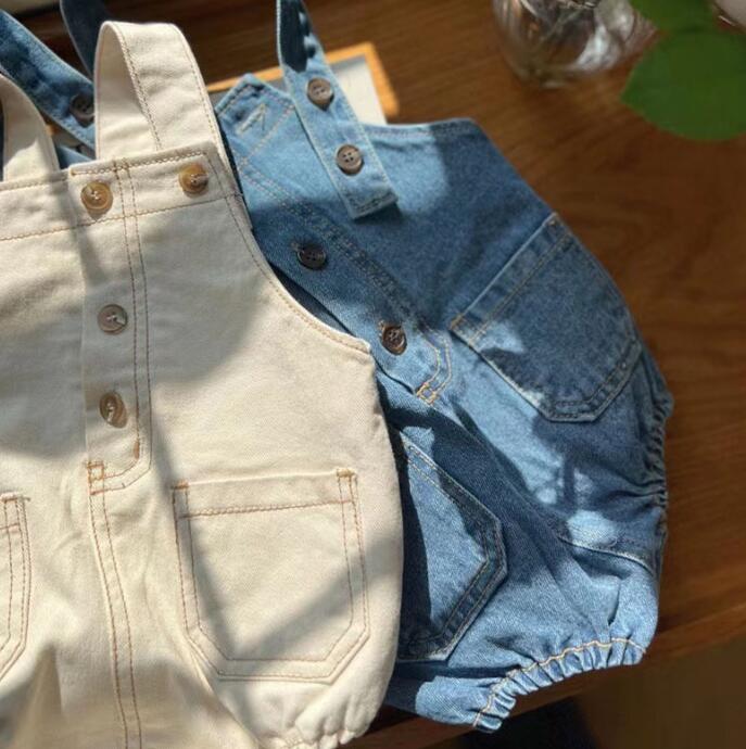 子供服★ロンパース★連体服★韓国風子供服★ベビー★デニム★2色★66-90CM