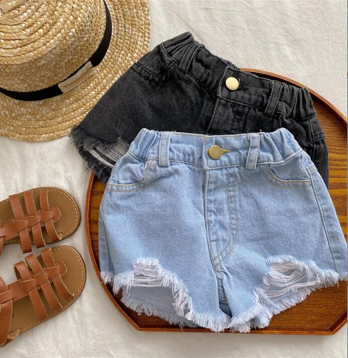 2023★春夏新作★韓国風子供服★ショートズボン★ジーンズ★2色80-130CM