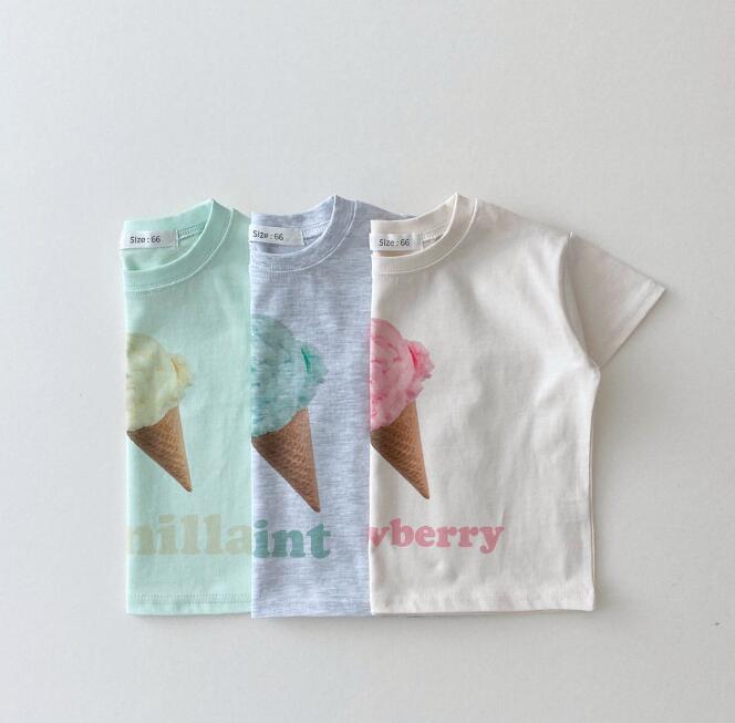 2023★春夏新作★韓国風子供服★トップス★Tシャツ★2色66-100CM