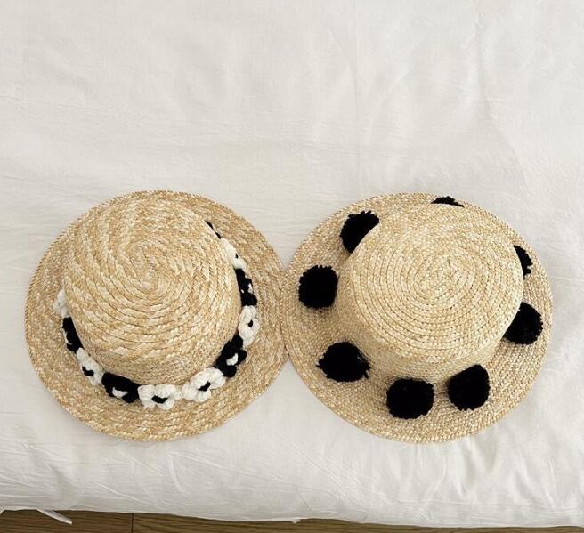 子供用★帽子★日焼け防止★麦わら帽子★キッズ女の子★カジュアル★2色