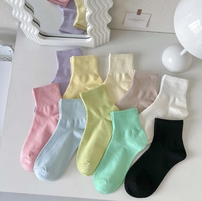 靴下★レデイース★ソックス★大人用★女性用★無地★可愛い★10色