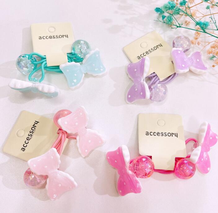 子供用★キッズ★髪飾り★まとめ髪用★ヘアアクセサリー★ヘアゴム★2枚入り★多色