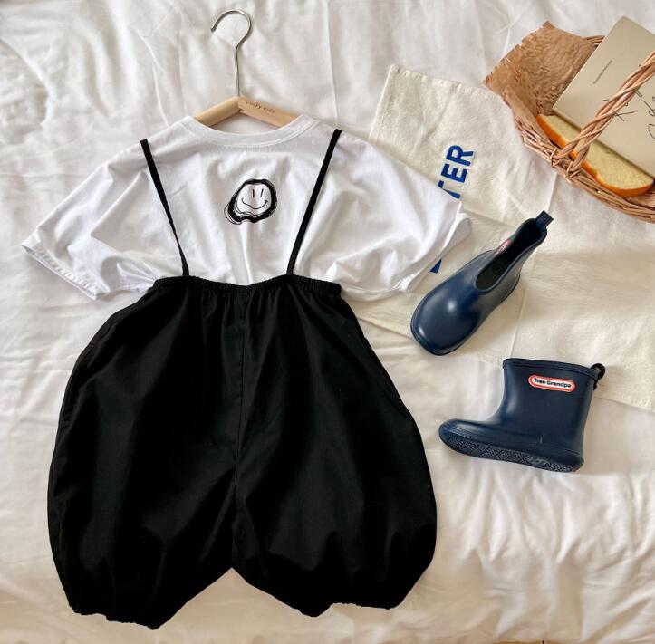 2023新品★子供服　トップス+サロペット　セットアップ★90-140cm★