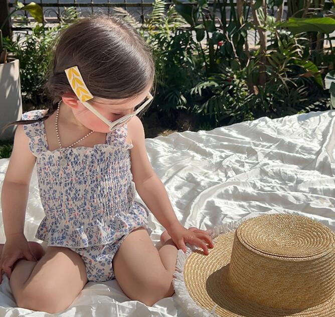 2023新品★子供服　水着+帽子★80-130