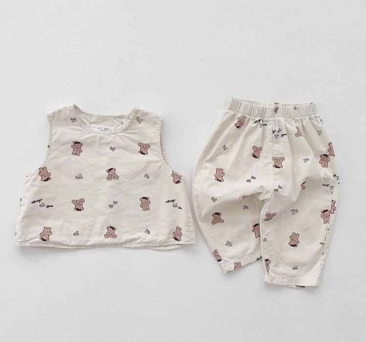 2023新品★子供服　トップス+ズボン　セット★73-100cm★2種