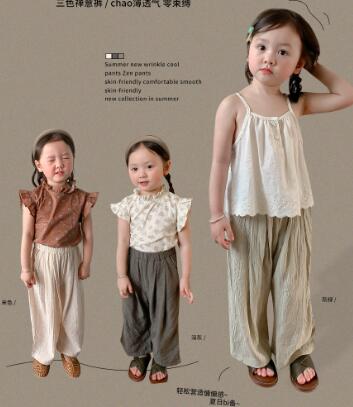 2023新品★子供服　涼しいズボン★80-140cm★3色