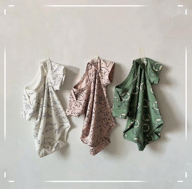 子供服★ロンパース★連体服★韓国風子供服★ベビー★男女兼用★可愛い★3色★66-90CM