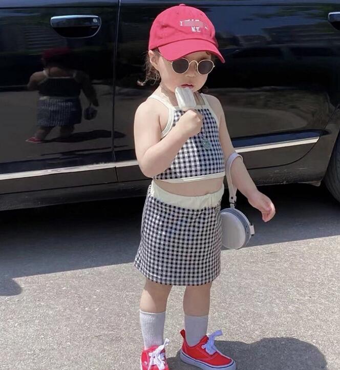 2023新品★子供服　トップス+スカート　セットアップ★90-140cm★2色