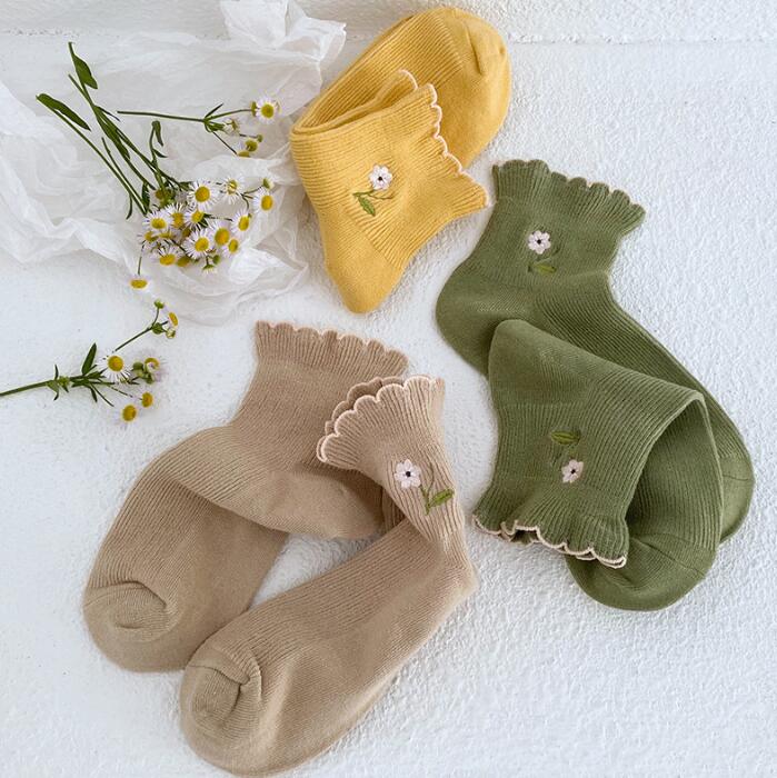 靴下★レデイース★ソックス★大人用★女性用靴下★花柄★可愛い★10色