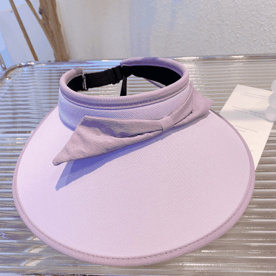 ハワイ 春夏キャップ 少女 キッズ サンバイザー 帽子 UVカット つば広 紫外線対策 日焼け止め リボン