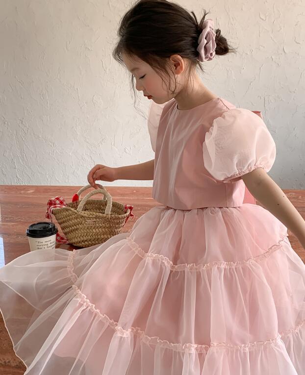 2023年新品★子供服　トップス+スカート★90-150cm★