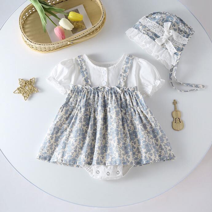 子供服★ロンパース+帽子★連体服★韓国風子供服★ベビー★可愛い★66-90CM