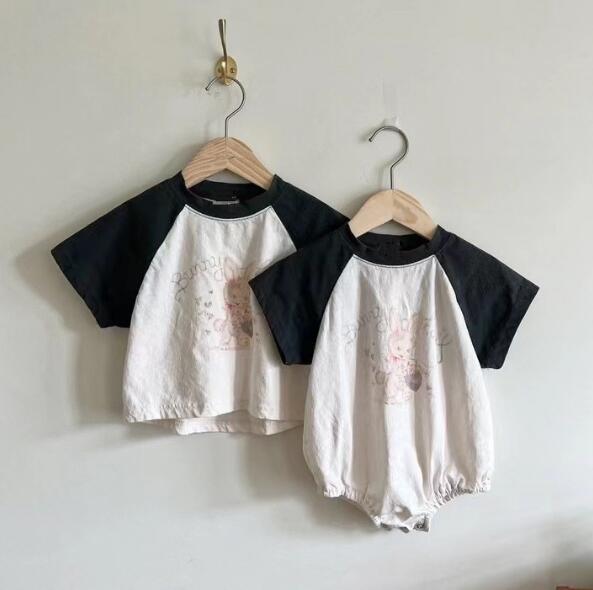 2023夏新品★ベビー服★ロンパース&トップス★66-90cm★2色