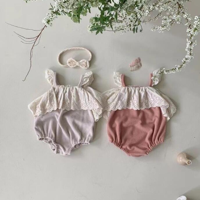 子供服★ロンパース★連体服★韓国風子供服★ベビー★ノースリーブ★2色★66-90CM