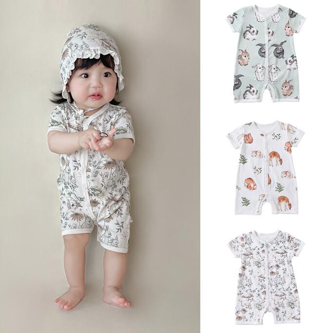 2023★春夏新作★韓国風ベビー服★ロンパース★2色66-90CM