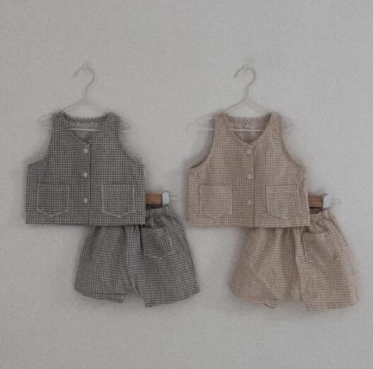 2023新品★子供服　トップス+ズボン　セット★73-100cm★2色