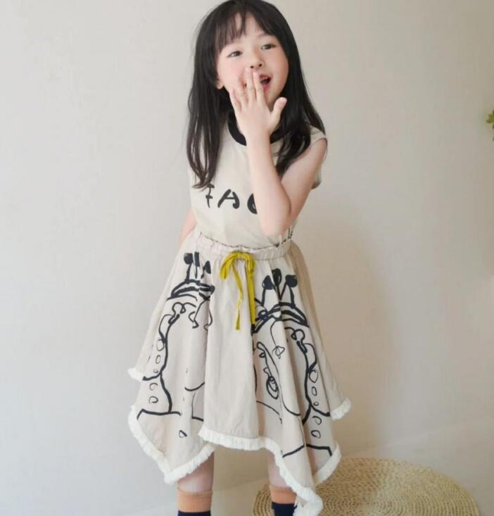 2023新品★子供服　トップス+スカート　セット★90-140cm★