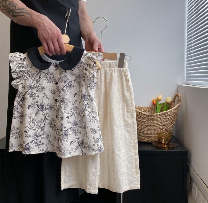 2023★春夏新作★韓国風子供服★トップス★ズボン★分けて販売★2色100-140CM