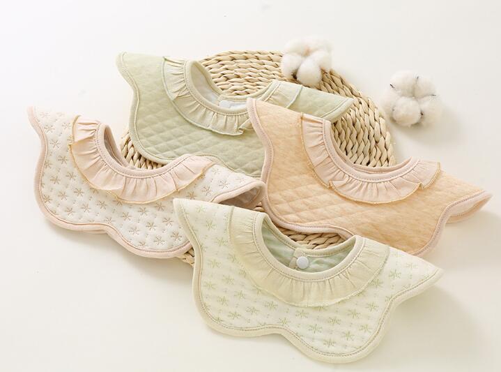 2023★ベビー向け★食事用エプロン★食事用ビブ★よだれかけ★6色