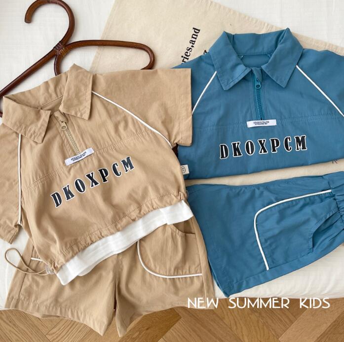 子供服★トップス+パンツ★セットアップ★韓国風子供服★キッズ男の子★2色★73-130CM