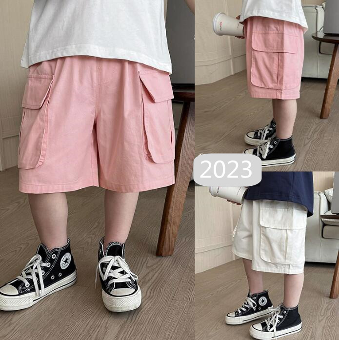 子供服★ハーフパンツ★ボトムス★韓国風子供服★キッズ男の子★無地★2色★90-140CM