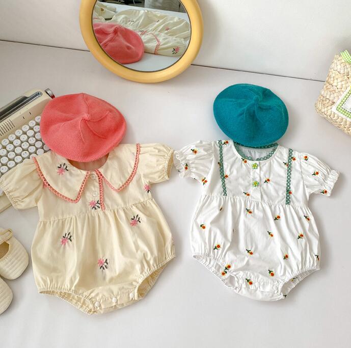 子供服★ロンパース★連体服★刺繍★韓国風子供服★ベビー★可愛い★2色★66-90CM