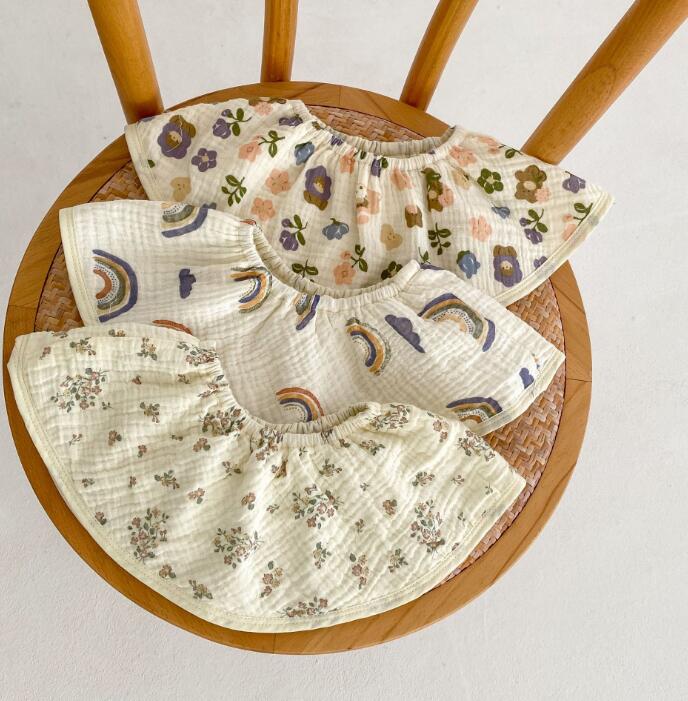 2023★涎掛け★食事用エプロン★前掛け★食事用ビブ★ベビー用★3色