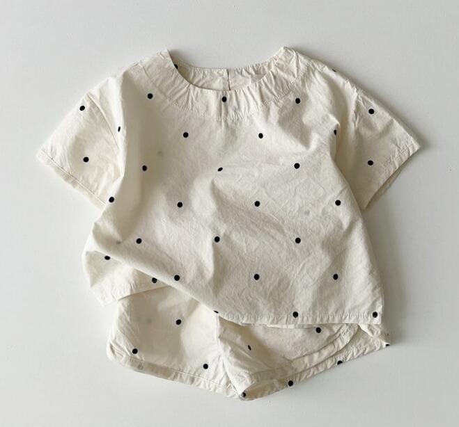 h新品★ベビー服　トップス+ズボン　セット　2色★65-100