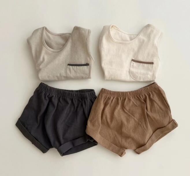 2023新品★子供服　トップス+ズボン　セット★73-100cm★2色