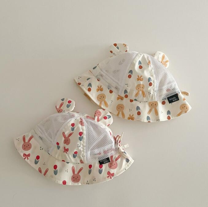 子供用★帽子★バケットハット★ベビー★男女兼用★日焼け防止★可愛い★薄手★2色