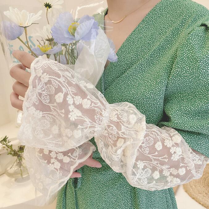 腕カバー★袖カバー★UVカット★日焼け防止★レディース★アームカバー★レース