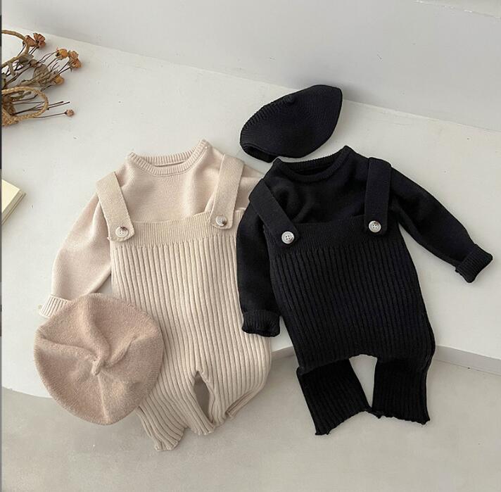 2023★韓国風子供服★トップス★サロペット★分けて販売★2色66-100CM