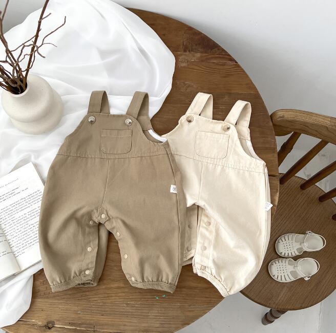 子供服★サロペット★無地★韓国風子供服★ベビー★男女兼用★2色★66-100CM