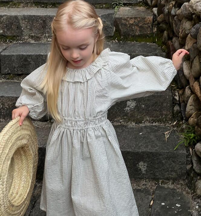 2023秋新品C★子供服　ワンピース★90-150cm★