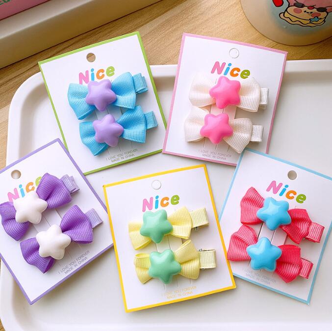 髪飾り★まとめ髪用★ヘアアクセサリー★子供用★キッズ女の子★ヘアピン★2枚入り★多色