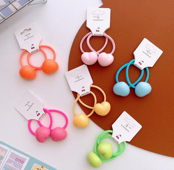 髪飾り★まとめ髪用★ヘアアクセサリー★子供用★キッズ女の子★ヘアゴム★2枚入り★多色