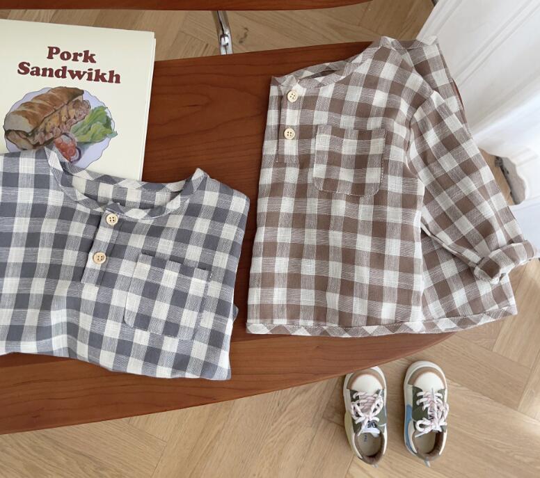 2023年秋新品★ベビー服　シャツ★66-100cm★2色