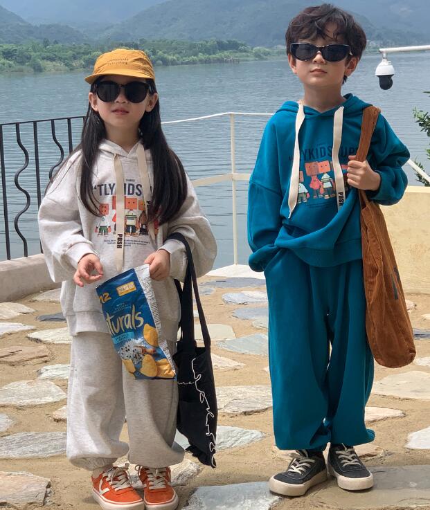 2023秋新品m★子供服　トップス+ズボン　セット★90-150cm★2色